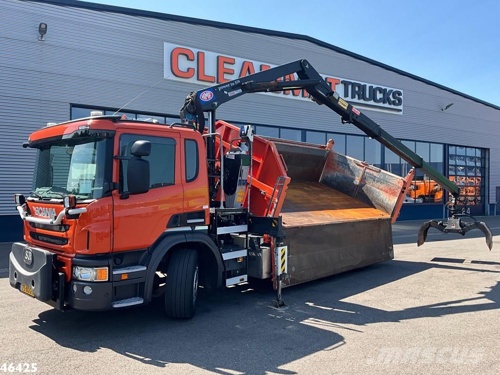 Scania P 320 HMF 14 Tonmeter Z-kraan Just 227.472 km! Pašizgāzējs