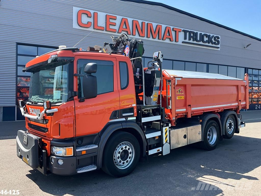 Scania P 320 HMF 14 Tonmeter Z-kraan Just 227.472 km! Pašizgāzējs