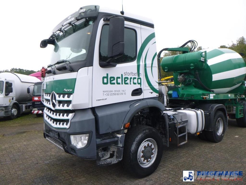 Mercedes-Benz Arocs 1943 4x4 Euro 6 + Liebherr mixer trailer 10 Betonmixers en pompen