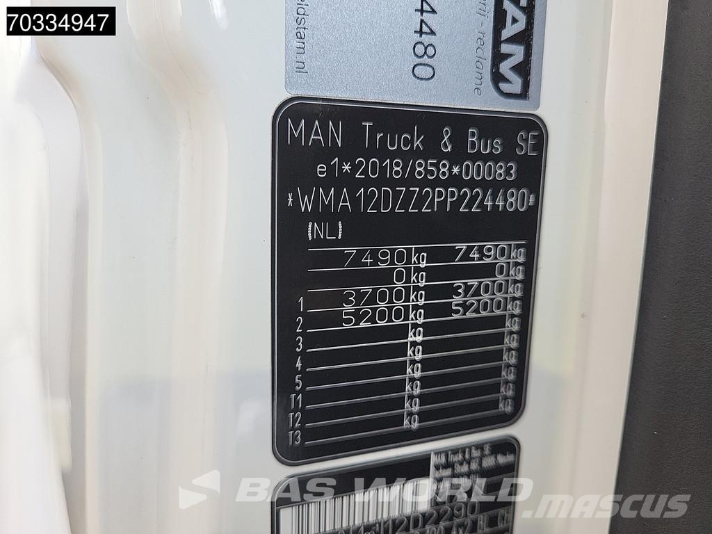 MAN TGL 8.190 TGL 4X2 8-tons NL-Truck APK 1500kh Tailg Tovornjaki zabojniki