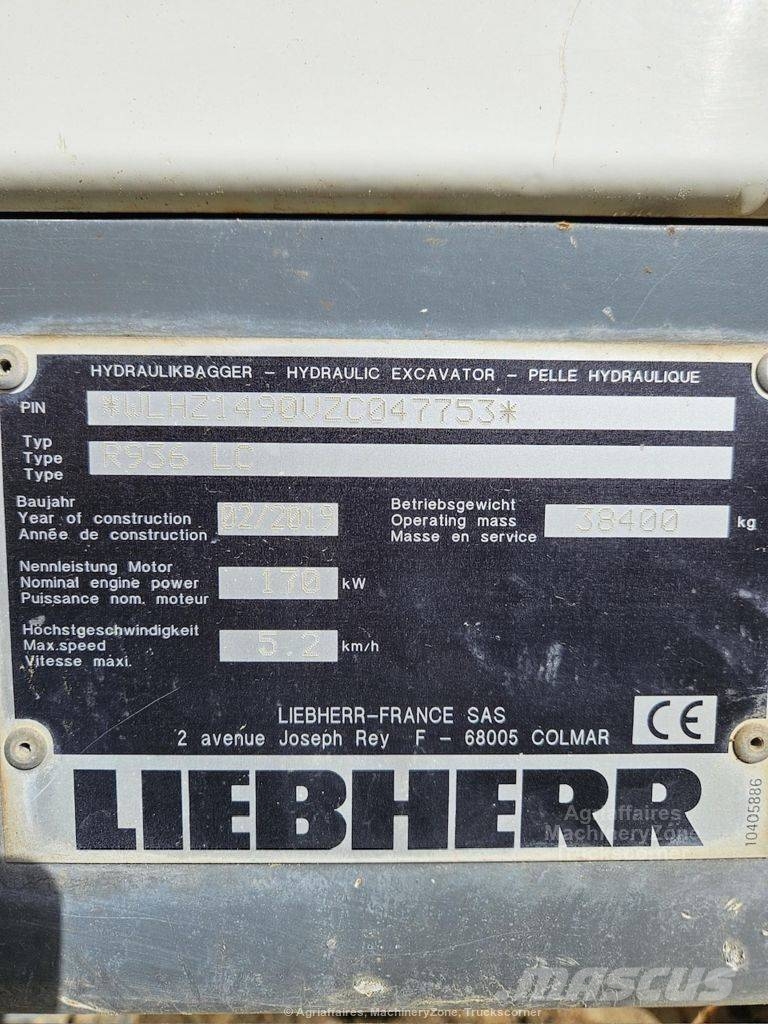 Liebherr R 936 LC Εκσκαφείς με ερπύστριες