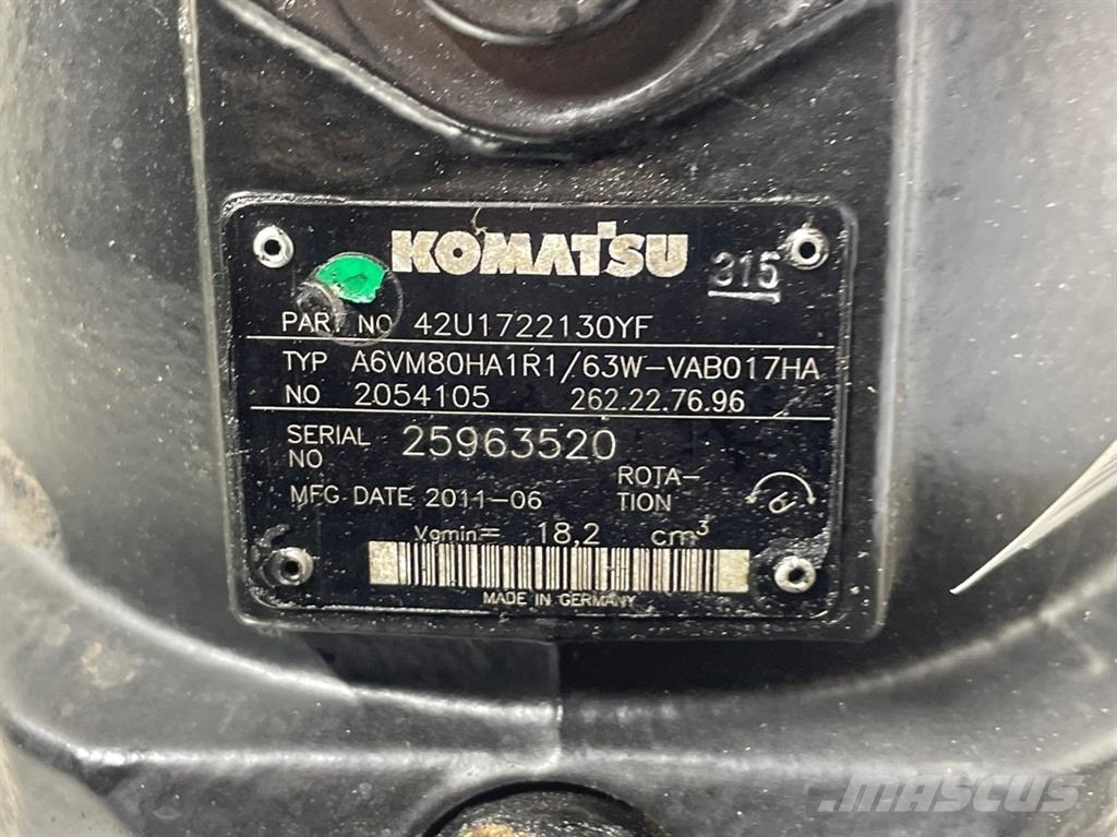 Komatsu WA80-Rexroth A6VM80HA1R1/63W-Drive motor/Fahrmotor Hidráulicos