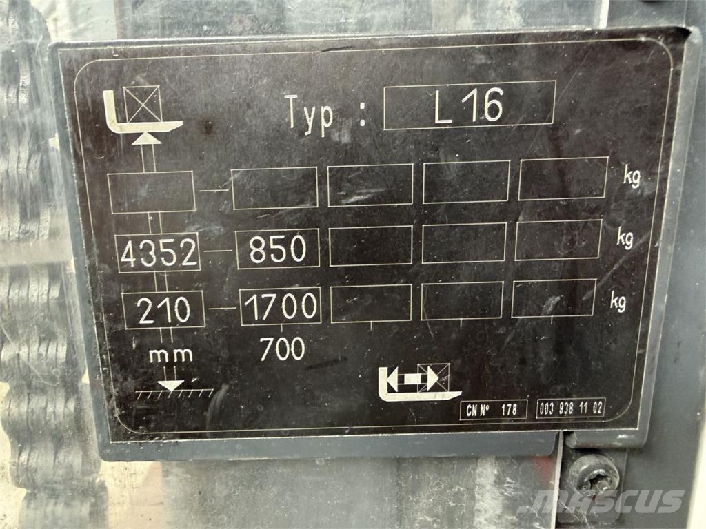 Linde L16i Stand-in stackers