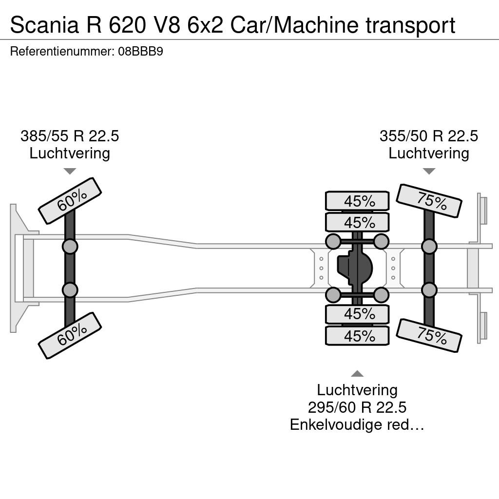 Scania R 620 V8 6x2 Car/Machine transport Autotransporter