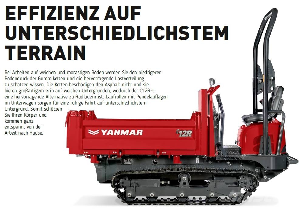 Yanmar Carrier C12R-C 3-Seiten-Kipper Dumper Beltedumpere