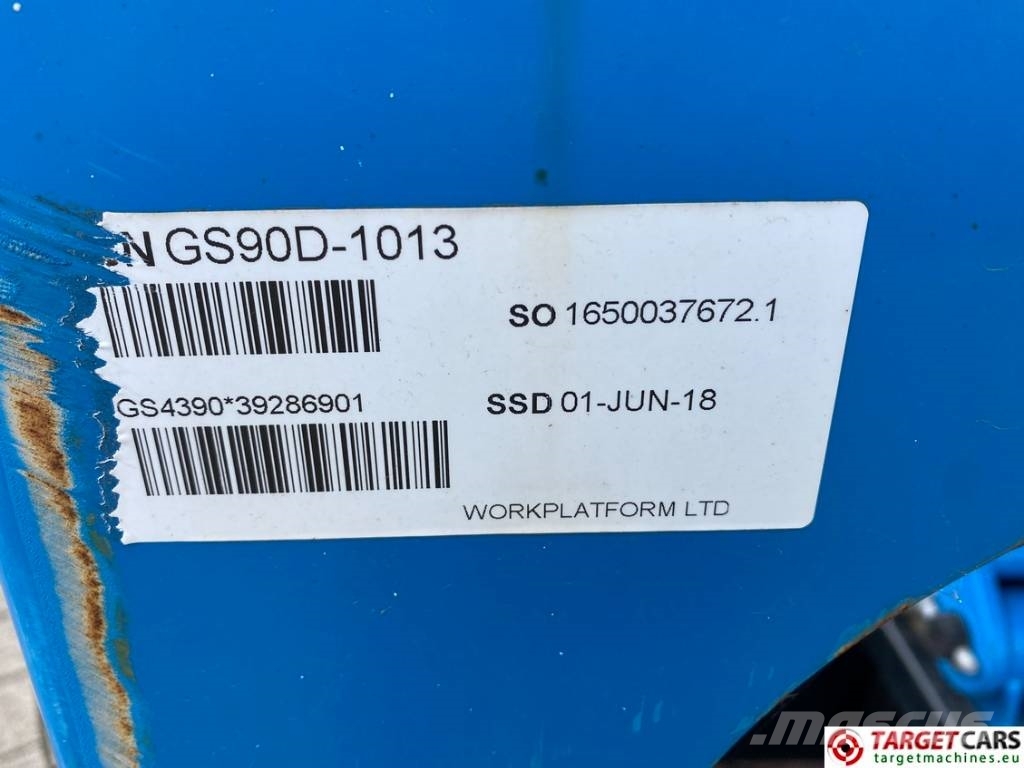 Genie GS-4390 RT LPG 4x4 Scissor Work Lift 1511cm Žirkliniai keltuvai