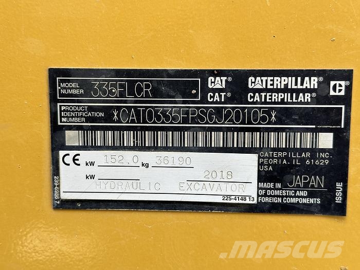 CAT 335FL Excavatoare pe șenile