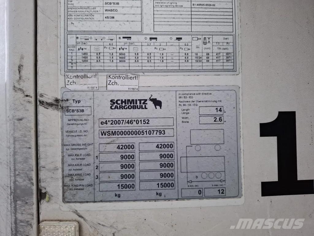 Schmitz Cargobull SCB*S3B / OL-59-XH Ημιρυμούλκες ψυγείο