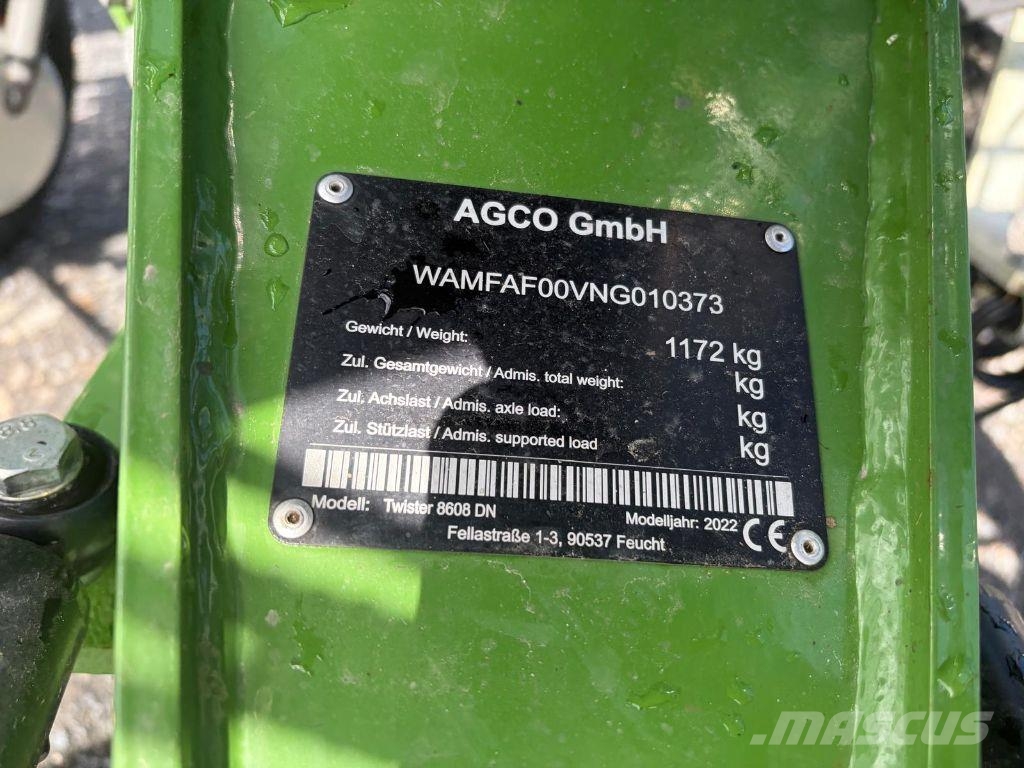 Fendt TWISTER 8608 N Okretači i sakupljači sijena