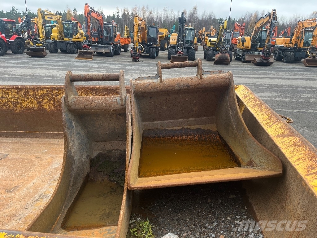 Wacker Neuson EW 100 / Engcon, Kärry, 3 kauhaa, Hyvät renkaat! Gumikerekes kotrók
