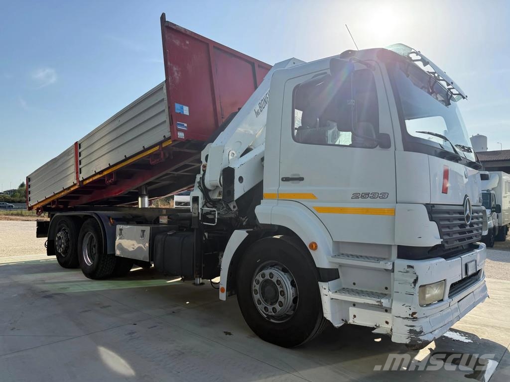 Mercedes-Benz Atego 2533 Kipper + Kran Bonfiglioli 6x2 Rabljeni žerjavi za vsak teren