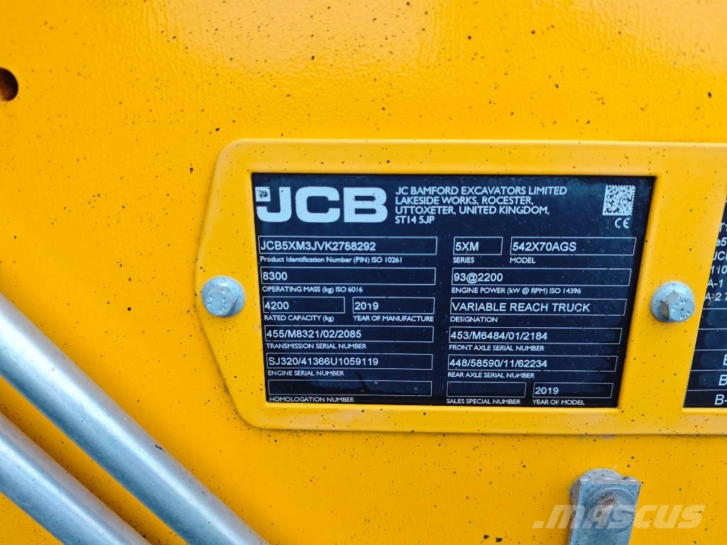 JCB 542-70 Agri Super Kmetijski teleskopski nakladalci