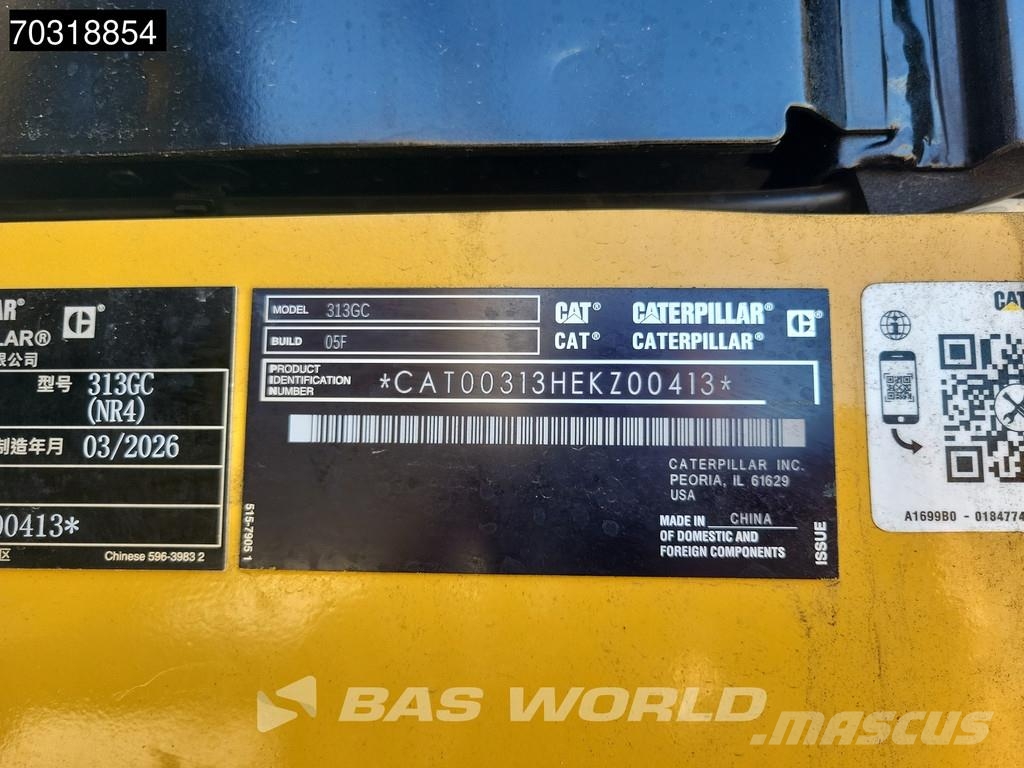 CAT 313 GC Excavadoras sobre orugas