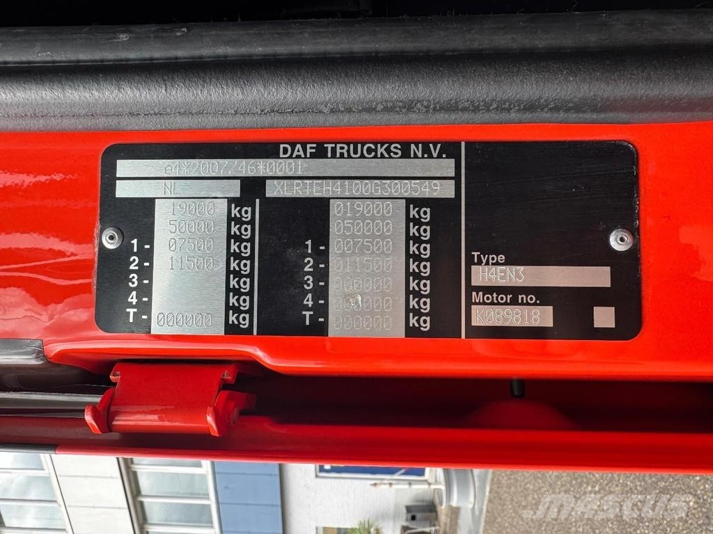 DAF XF 450 4X2 EURO 6 MEGA 트랙터 유닛