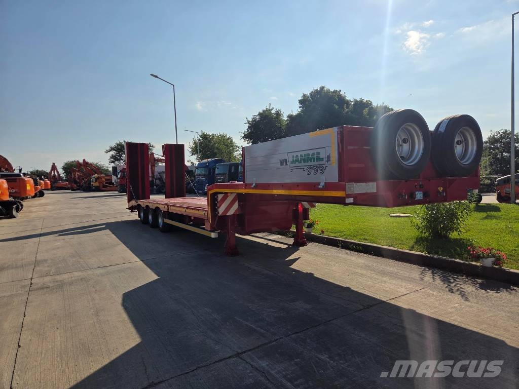 Janmil NNL, FULL OPTION trailer 3 axle, SAF, double ramps نصف مقطورة مسطحة منخفضة