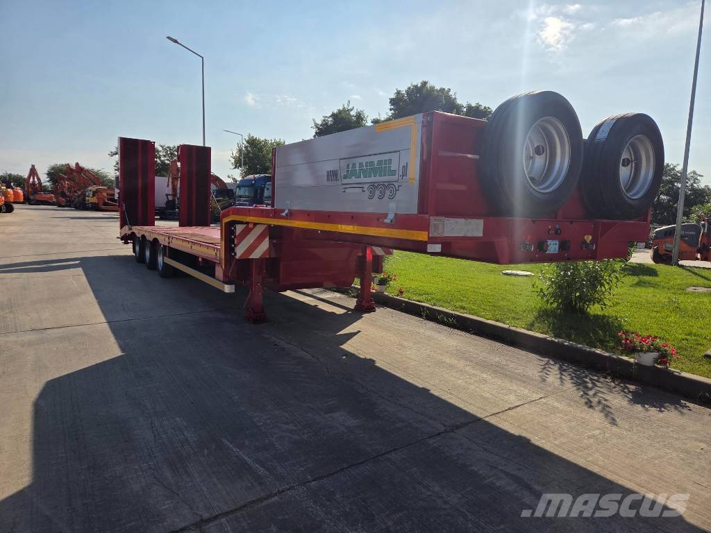 Janmil NNL, FULL OPTION trailer 3 axle, SAF, double ramps نصف مقطورة مسطحة منخفضة