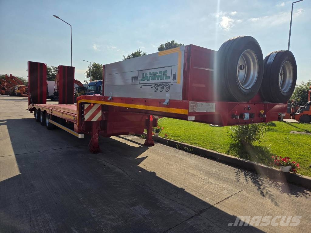 Janmil NNL, FULL OPTION trailer 3 axle, SAF, double ramps نصف مقطورة مسطحة منخفضة