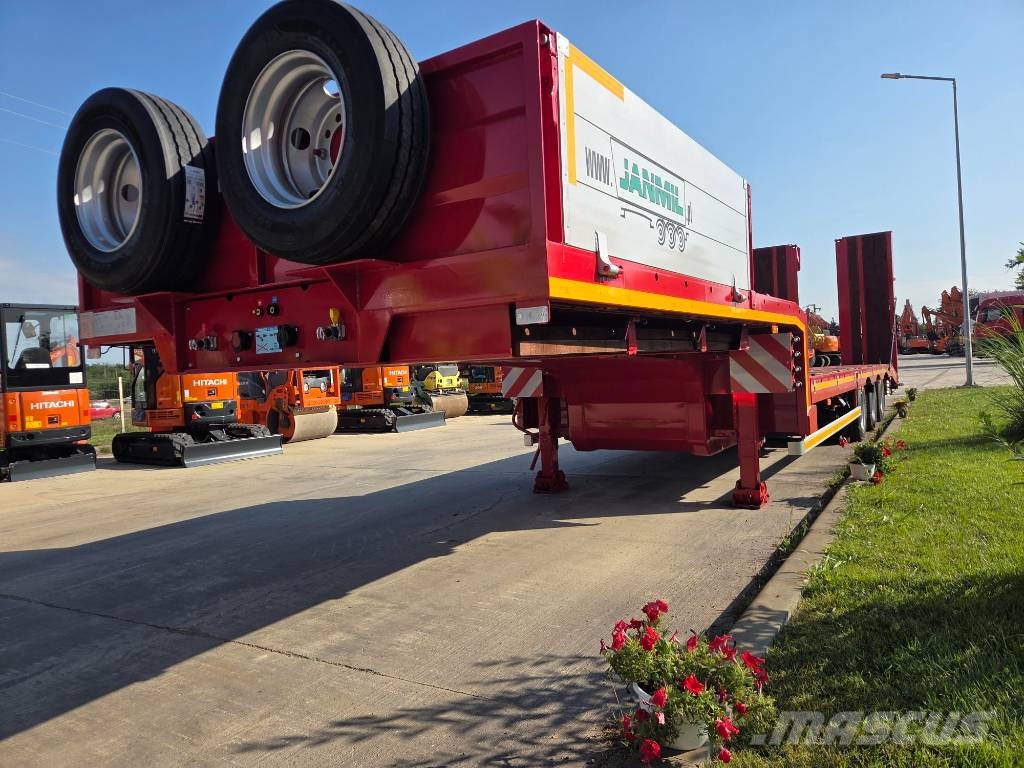 Janmil NNL, FULL OPTION trailer 3 axle, SAF, double ramps نصف مقطورة مسطحة منخفضة