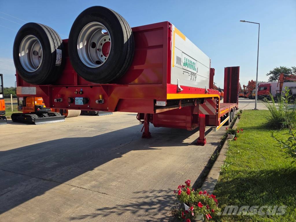 Janmil NNL, FULL OPTION trailer 3 axle, SAF, double ramps نصف مقطورة مسطحة منخفضة