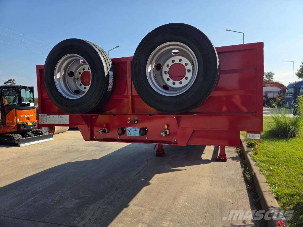 Janmil NNL, FULL OPTION trailer 3 axle, SAF, double ramps نصف مقطورة مسطحة منخفضة