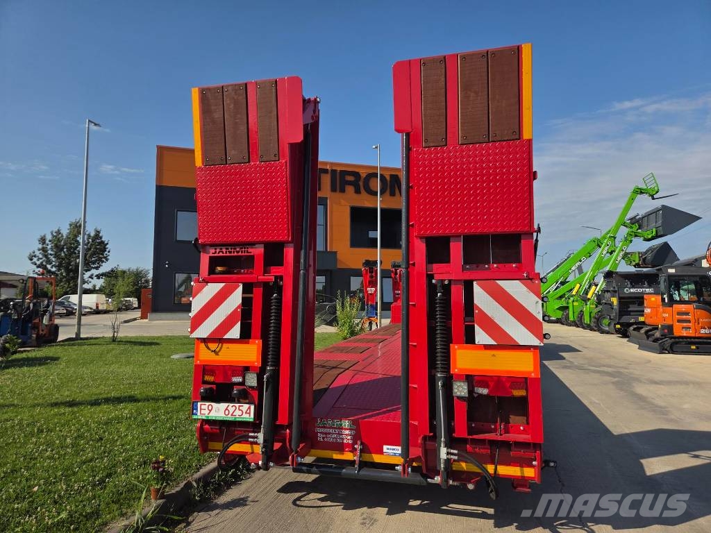 Janmil NNL, FULL OPTION trailer 3 axle, SAF, double ramps نصف مقطورة مسطحة منخفضة