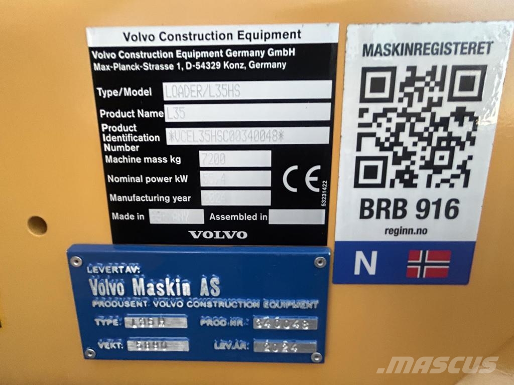 Volvo L35HS Wheel loaders