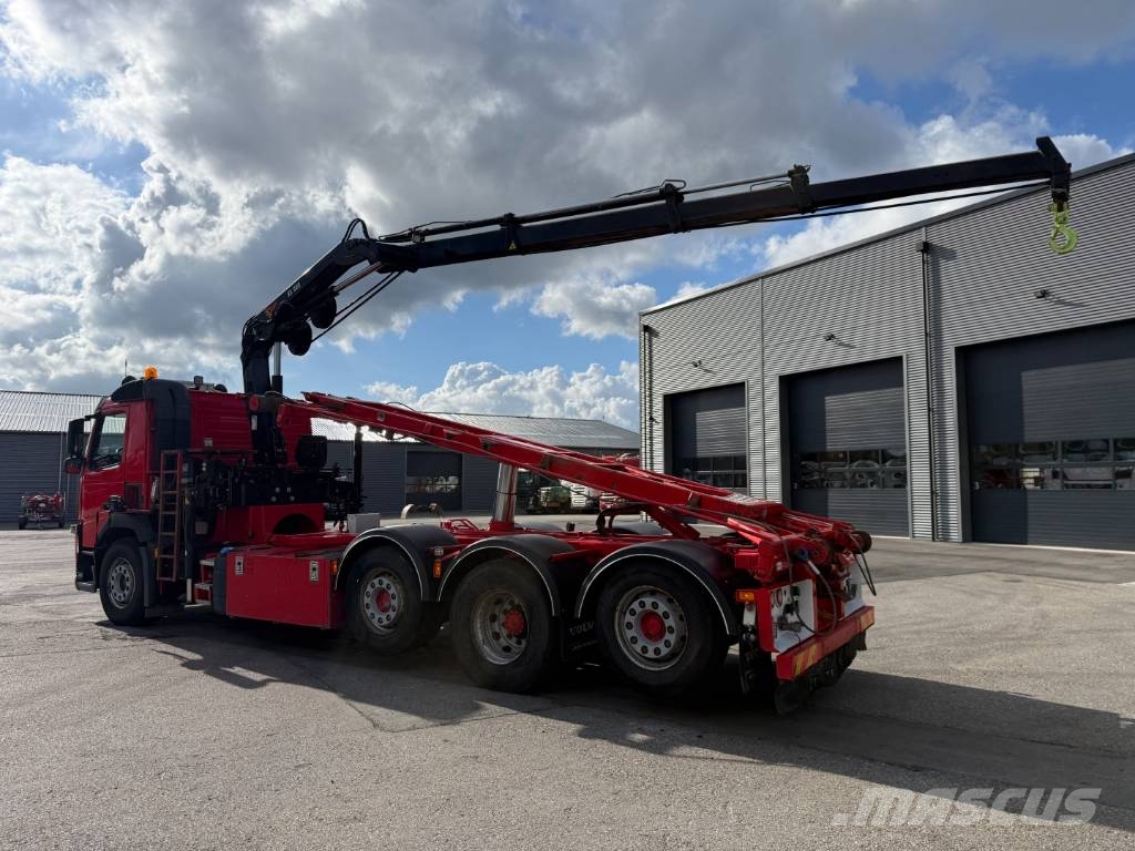 Volvo FM 500 8x2 Pusher Tridem / Crane Hiab 099 B3 Radio 크레인 트럭