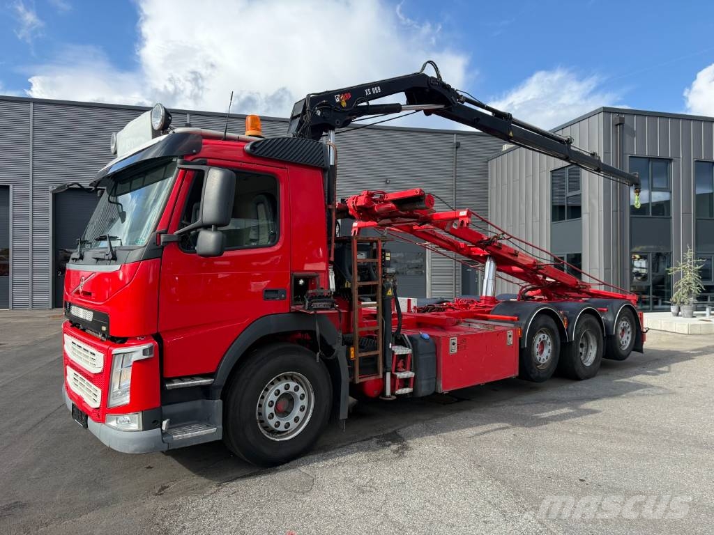 Volvo FM 500 8x2 Pusher Tridem / Crane Hiab 099 B3 Radio 크레인 트럭