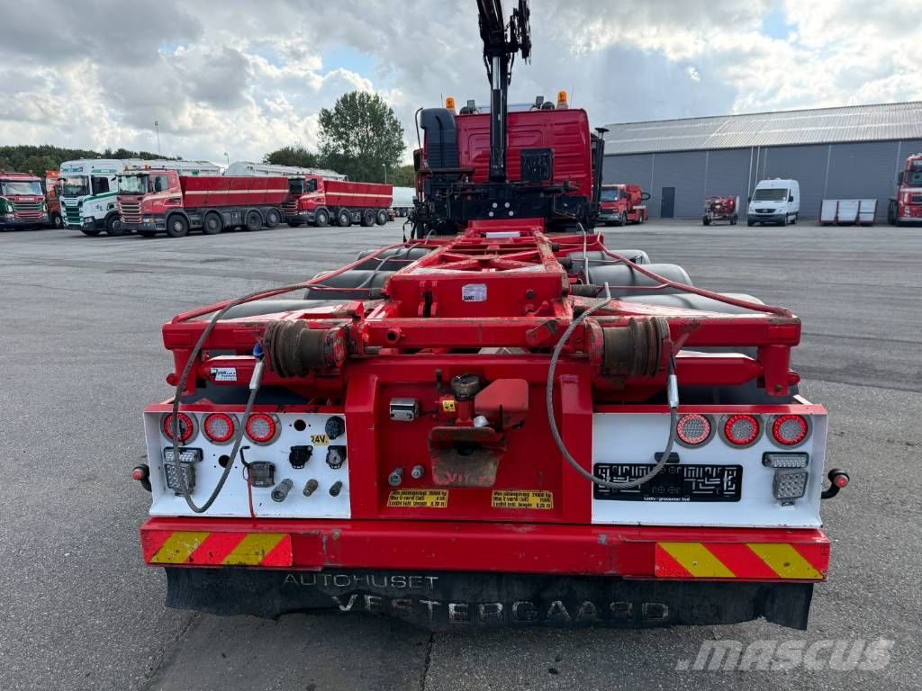 Volvo FM 500 8x2 Pusher Tridem / Crane Hiab 099 B3 Radio 크레인 트럭