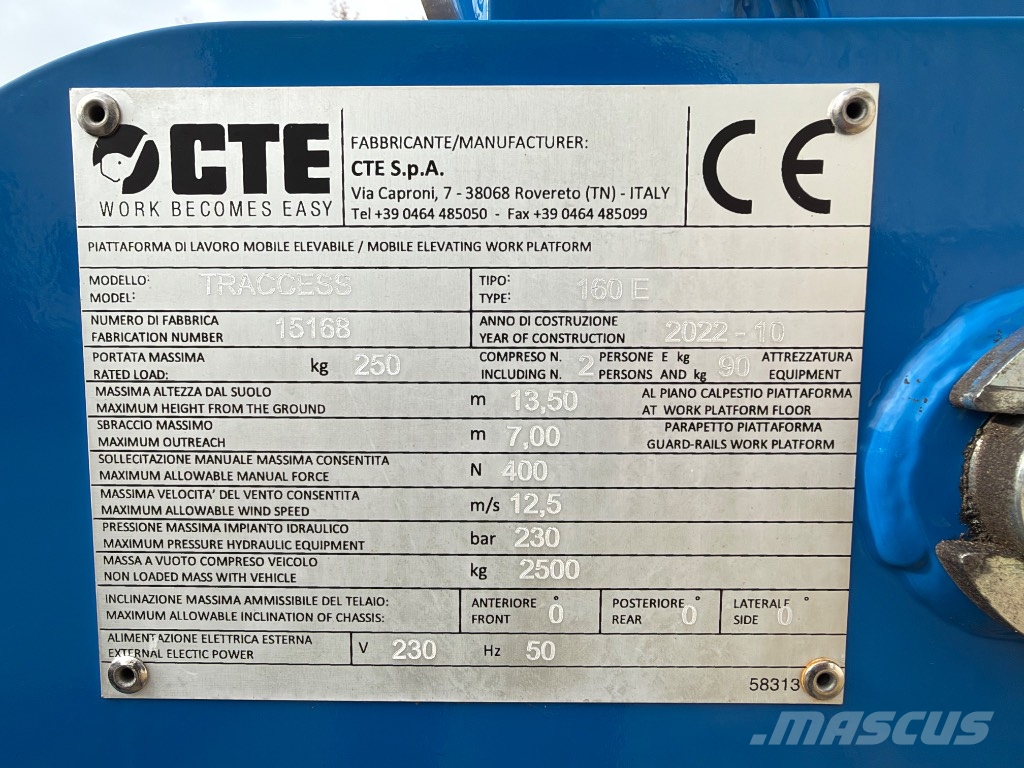 CTE Traccess 160 E Karos emelők