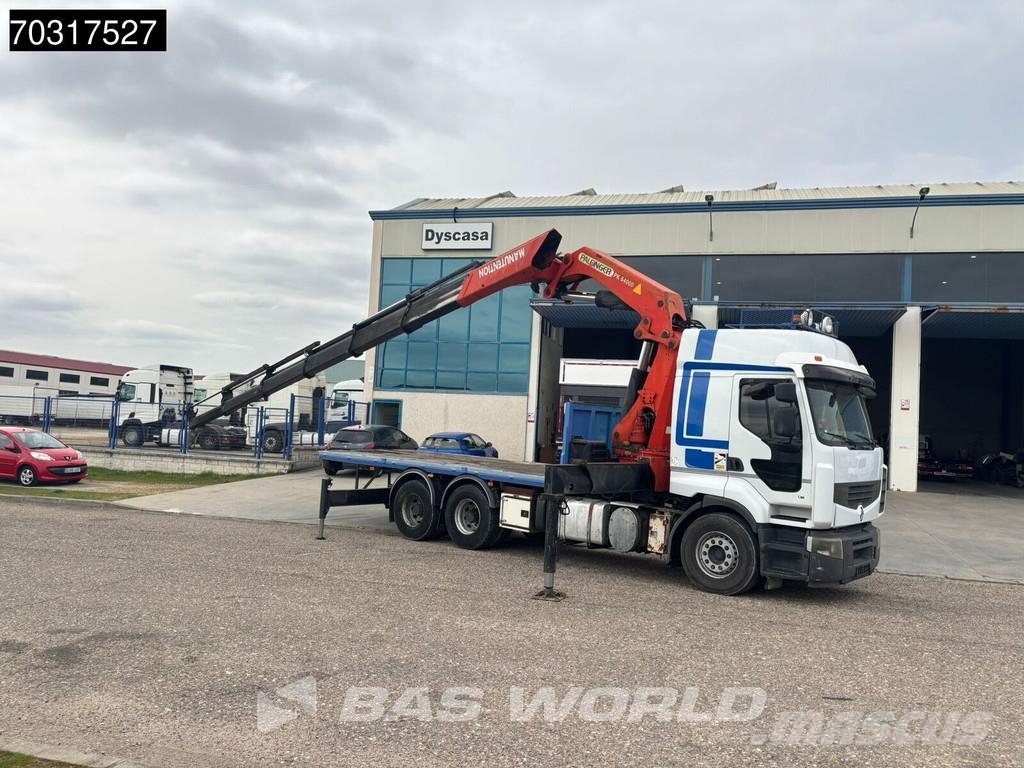 Renault Premium 450 Premium 6X4 Palfinger PK54000 Crane Gr Camiones de cama baja