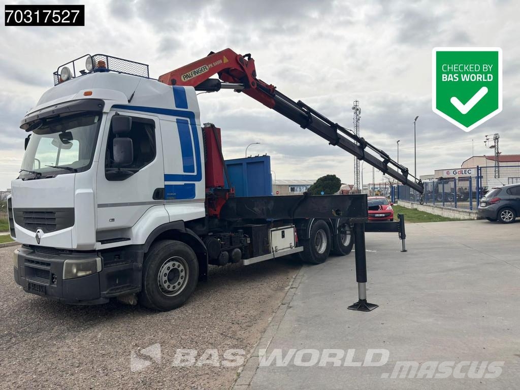 Renault Premium 450 Premium 6X4 Palfinger PK54000 Crane Gr Camiones de cama baja