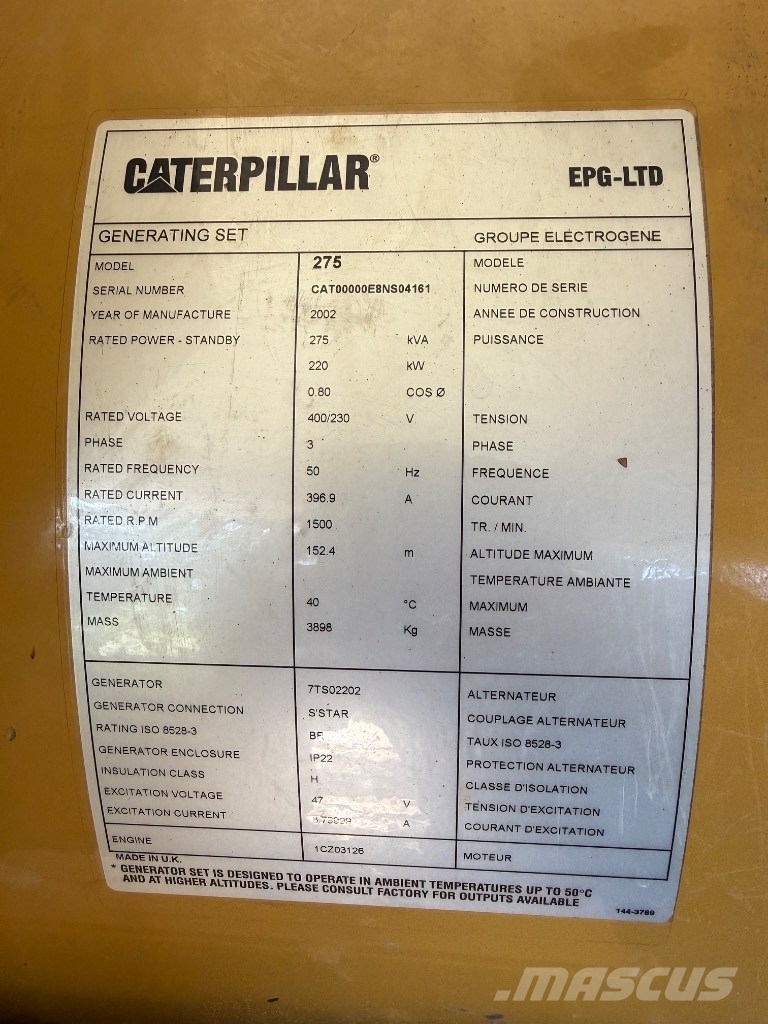CAT 3306 Dieselgeneratorer