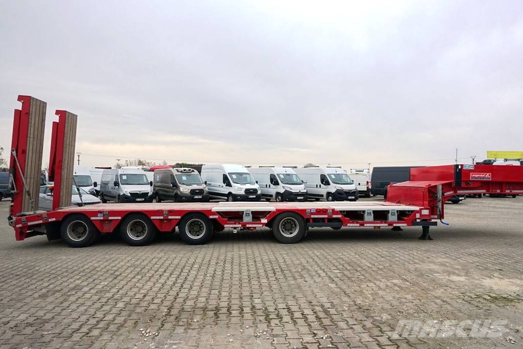 Langendorf low-bed semi-trailer / 2024 / load 46 t / 2 units نصف مقطورة مسطحة منخفضة