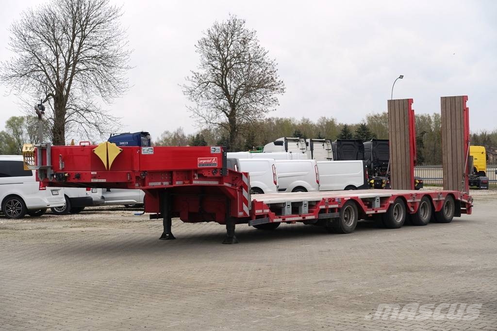 Langendorf low-bed semi-trailer / 2024 / load 46 t / 2 units نصف مقطورة مسطحة منخفضة