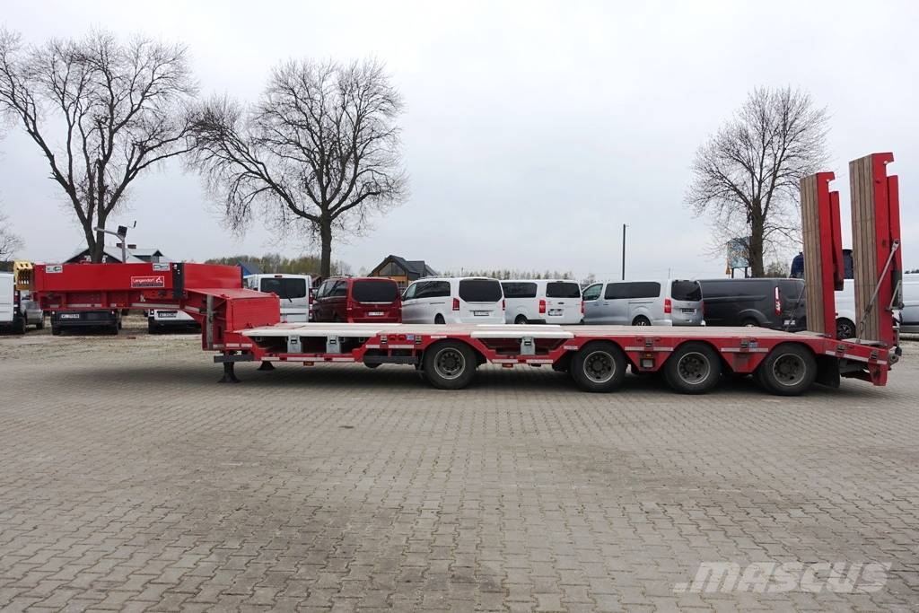 Langendorf low-bed semi-trailer / 2024 / load 46 t / 2 units نصف مقطورة مسطحة منخفضة