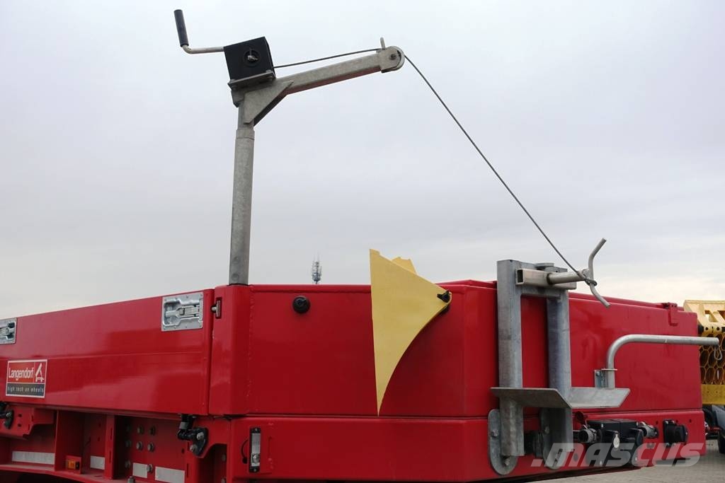 Langendorf low-bed semi-trailer / 2024 / load 46 t / 2 units نصف مقطورة مسطحة منخفضة