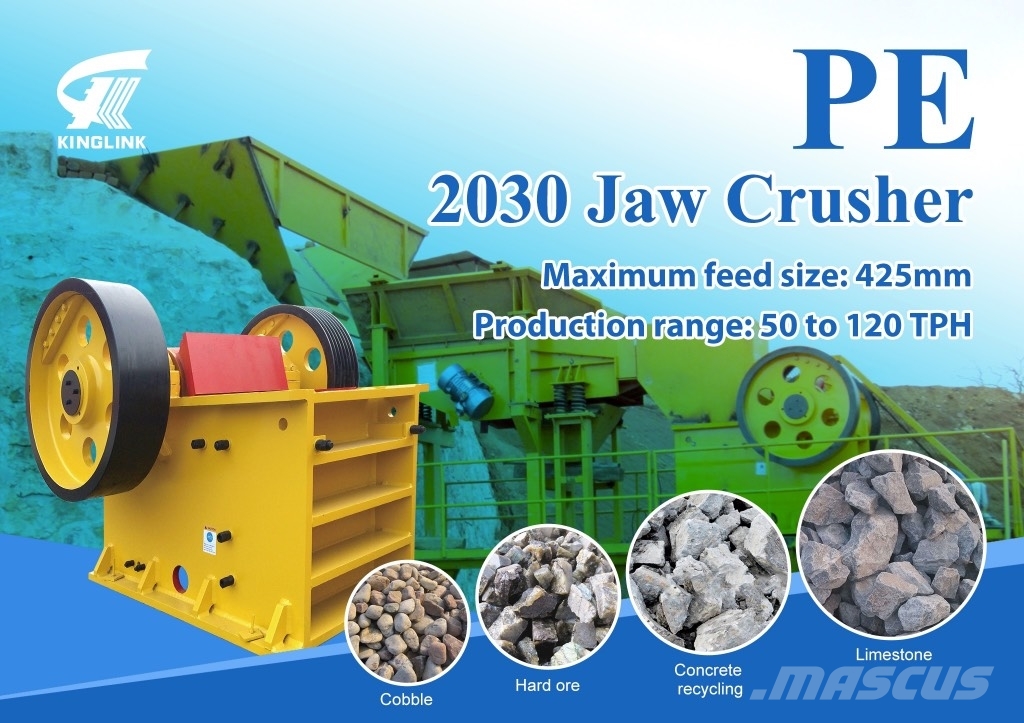 Kinglink Jaw Crusher PE-20x30 Granite Drupinātāji