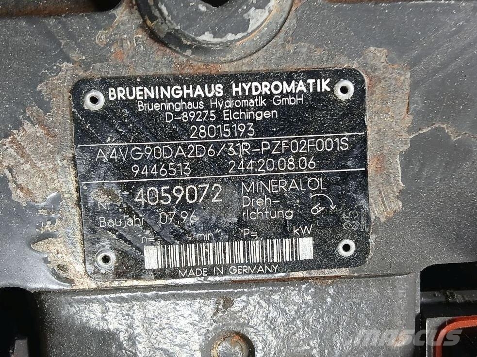 Brueninghaus Hydromatik A4VG90DA2D6/31R-28015192/R909446513-Drive pump Hidraulice