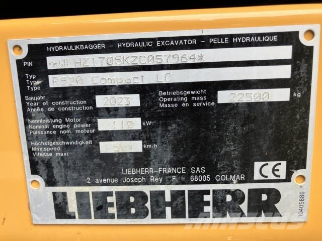 Liebherr R 920 Compact Litronic Raupenbagger