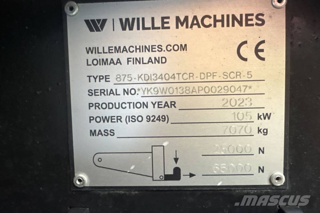 Wille 875 i NYSKICK, Endast 570h Kompaktlaadurid