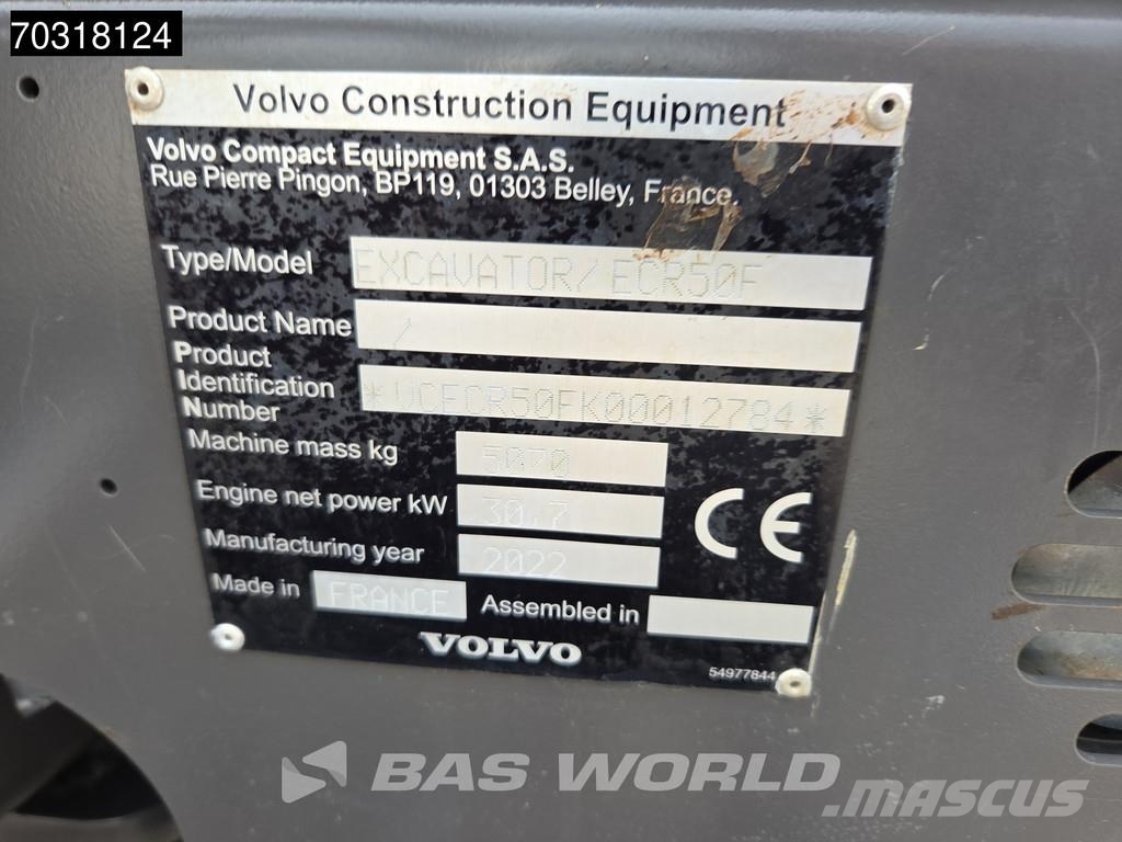 Volvo ECR50 F A/C Minibagger < 7t