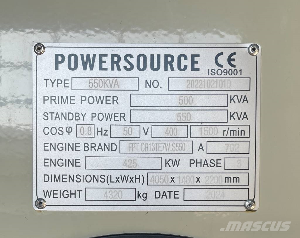 Iveco CR13TE6 - 550 kVA Generator - DPX-19797 Generadores diésel