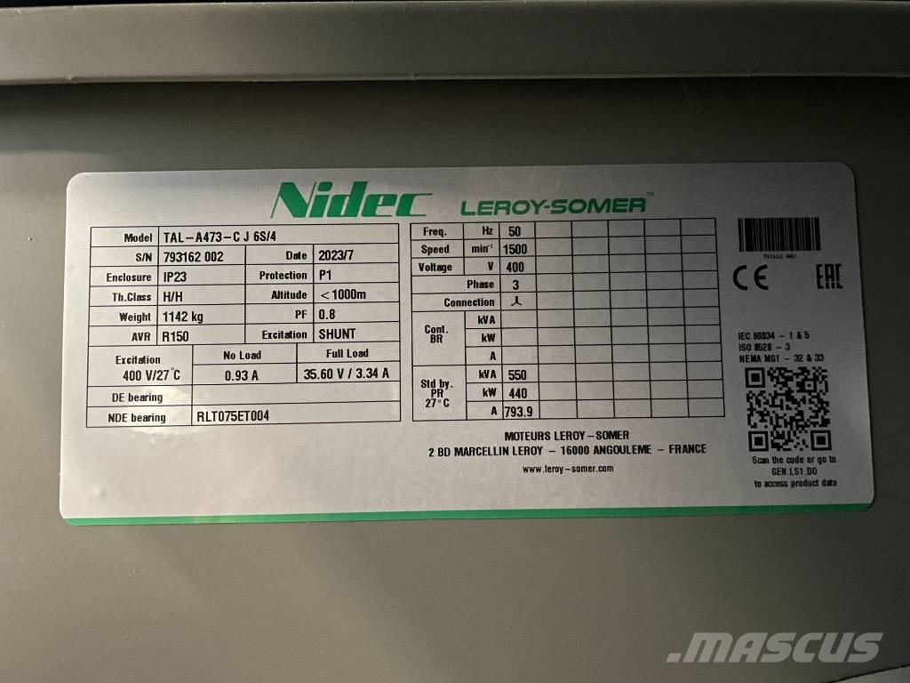 Iveco CR13TE6 - 550 kVA Generator - DPX-19797 Generadores diésel