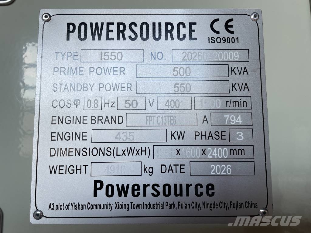 Iveco CR13TE6 - 550 kVA Generator - DPX-19797 Dieselgeneratorer