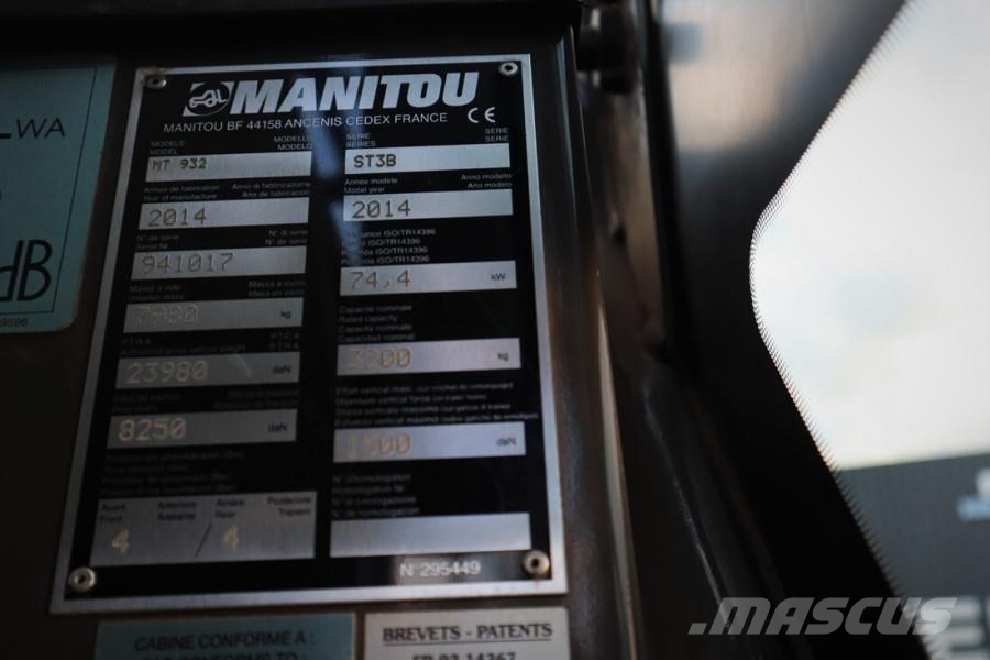 Manitou MT932 Valid inspection, *Guarantee! Diesel, 4x4x4 Telescopic handlers