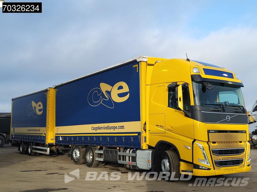 Volvo FH 460 6X2 LNG GAS Eje Elevable I-Park Cool VEB+ E Camiones de caja de lona