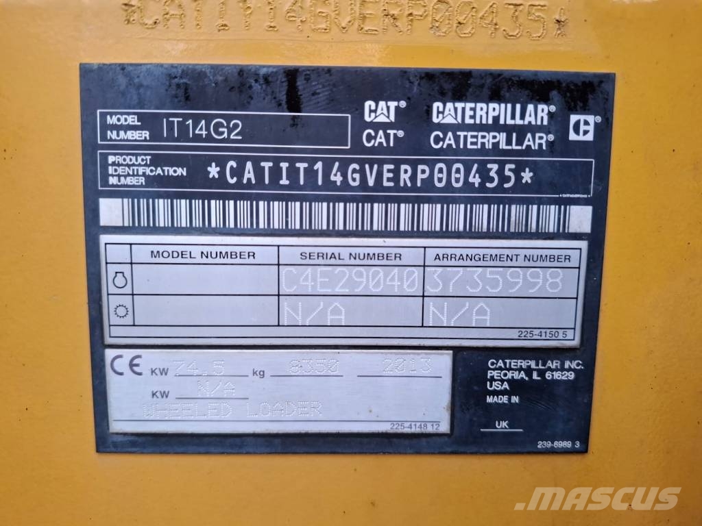 CAT IT 14 G 2 Hjullastere