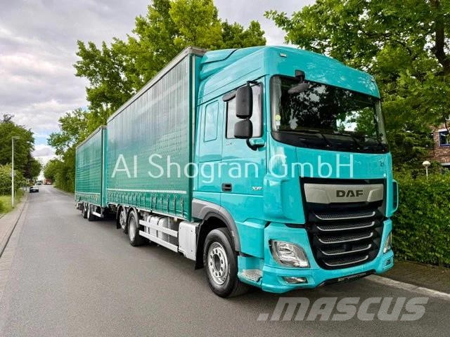 DAF XF 480 6x2/Standklima/Eu6/Komplettzug Priekabos su tentu