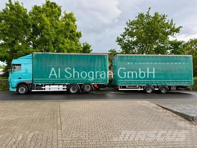 DAF XF 480 6x2/Standklima/Eu6/Komplettzug Priekabos su tentu